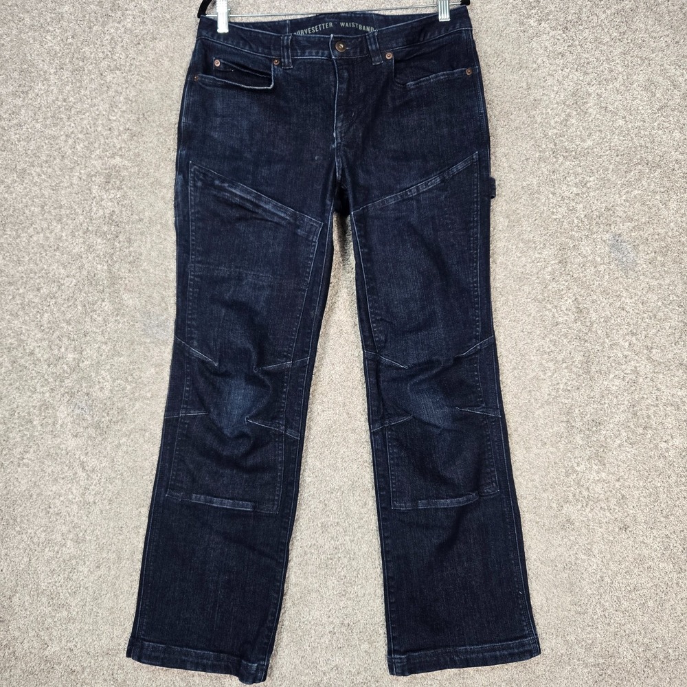 Duluth Trading Jeans Women's 10x31 Blue Curvesetter Double Knee Carpenter